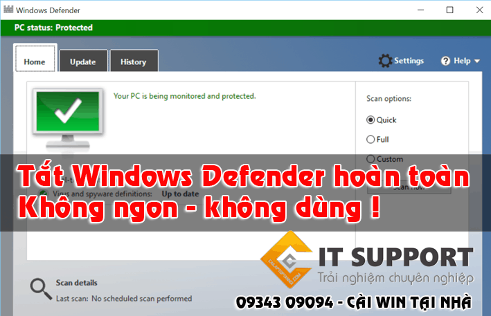 Hướng dẫn tắt Windows Defender hoàn toàn trên Windows 10 Cach-tat-defender1